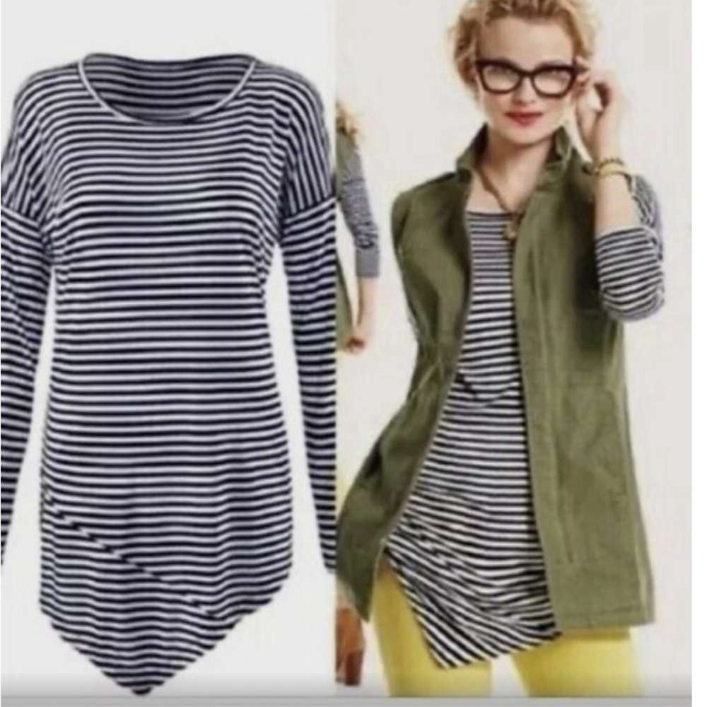 Cabi boat Striped Long Sleeve Women's Top